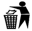 Grafická značka pro nakládání s ostatním odpadem